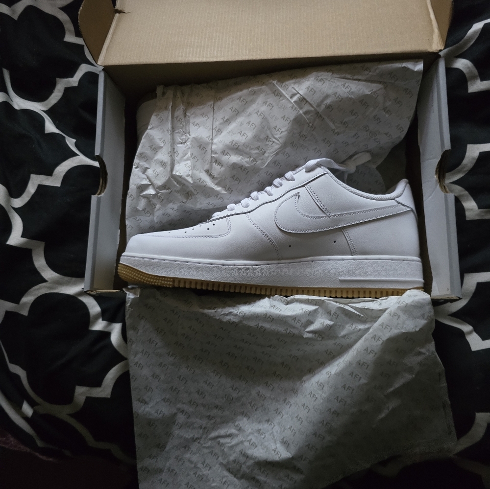 Nike AF1 White Gum Brand New In Box